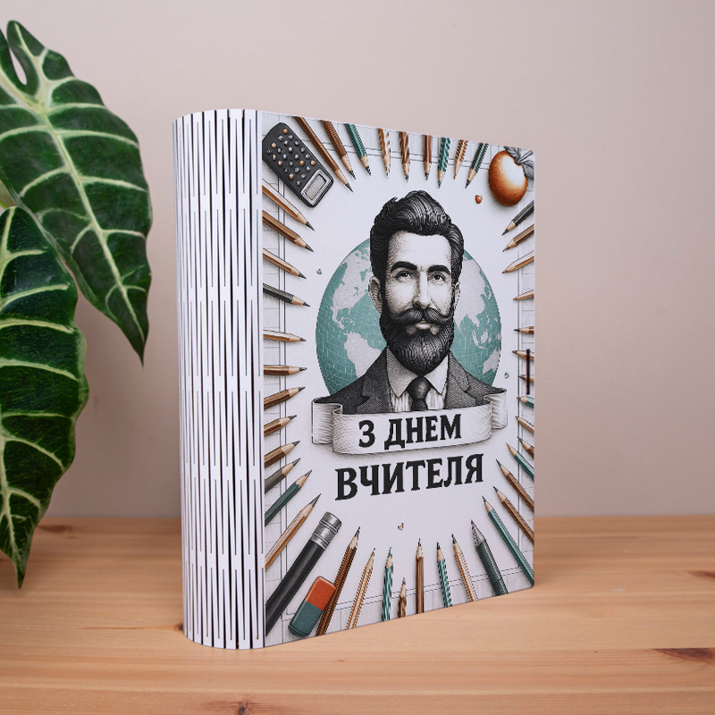 коробка-книга "С Днем учителя" мужская